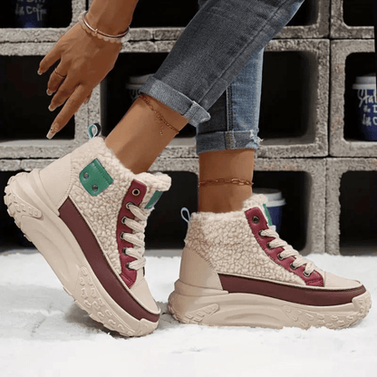 Women's Lace Up Ankle Boots Platform Design