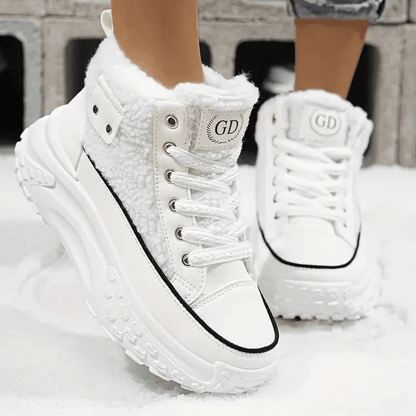 Women's Platform Boots Lace-Up
