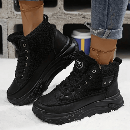 Women's Lace Up Ankle Boots Platform Design