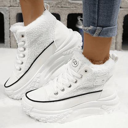 Women's Lace Up Ankle Boots Platform Design