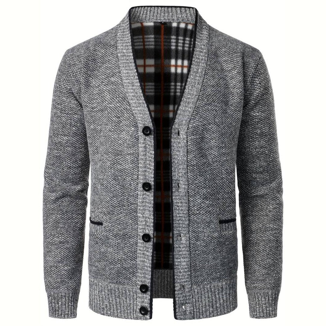 Men's Button Front Cardigan - Vonnera