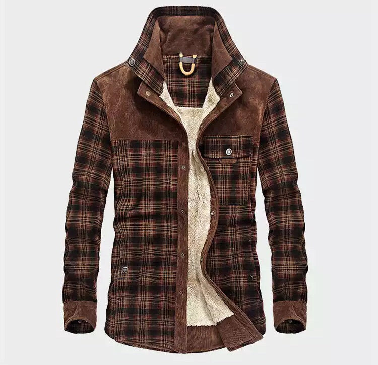 Image of Ethan | Men's Long Sleeve Plaid Shirt Jacket