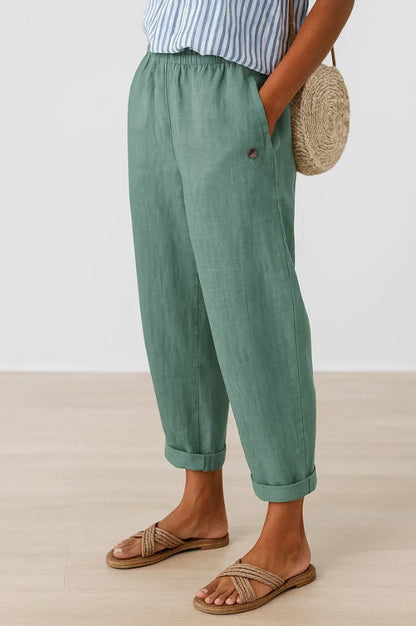 Image of Evelyn | Women's Relaxed Fit Ankle Pants
