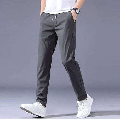 Men's Slim Fit Drawstring Trousers - Vonnera