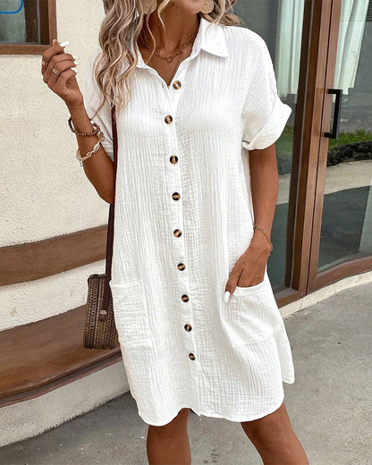 Women's Collared Mini Summer Dress