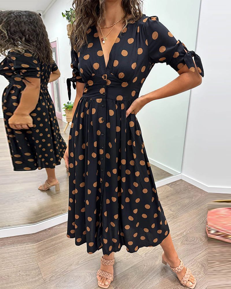 Women's Polka Dot Dress - Vonnera