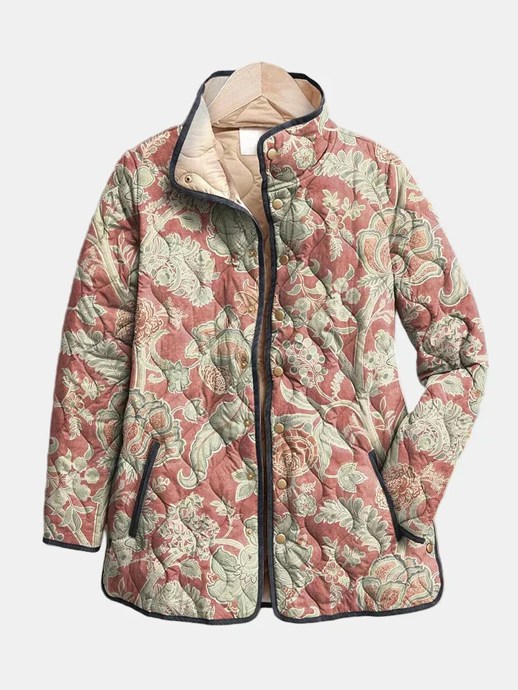 Women's Quilted Floral Jacket - Vonnera