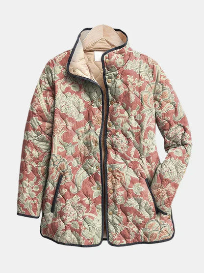 Women's Quilted Floral Jacket - Vonnera