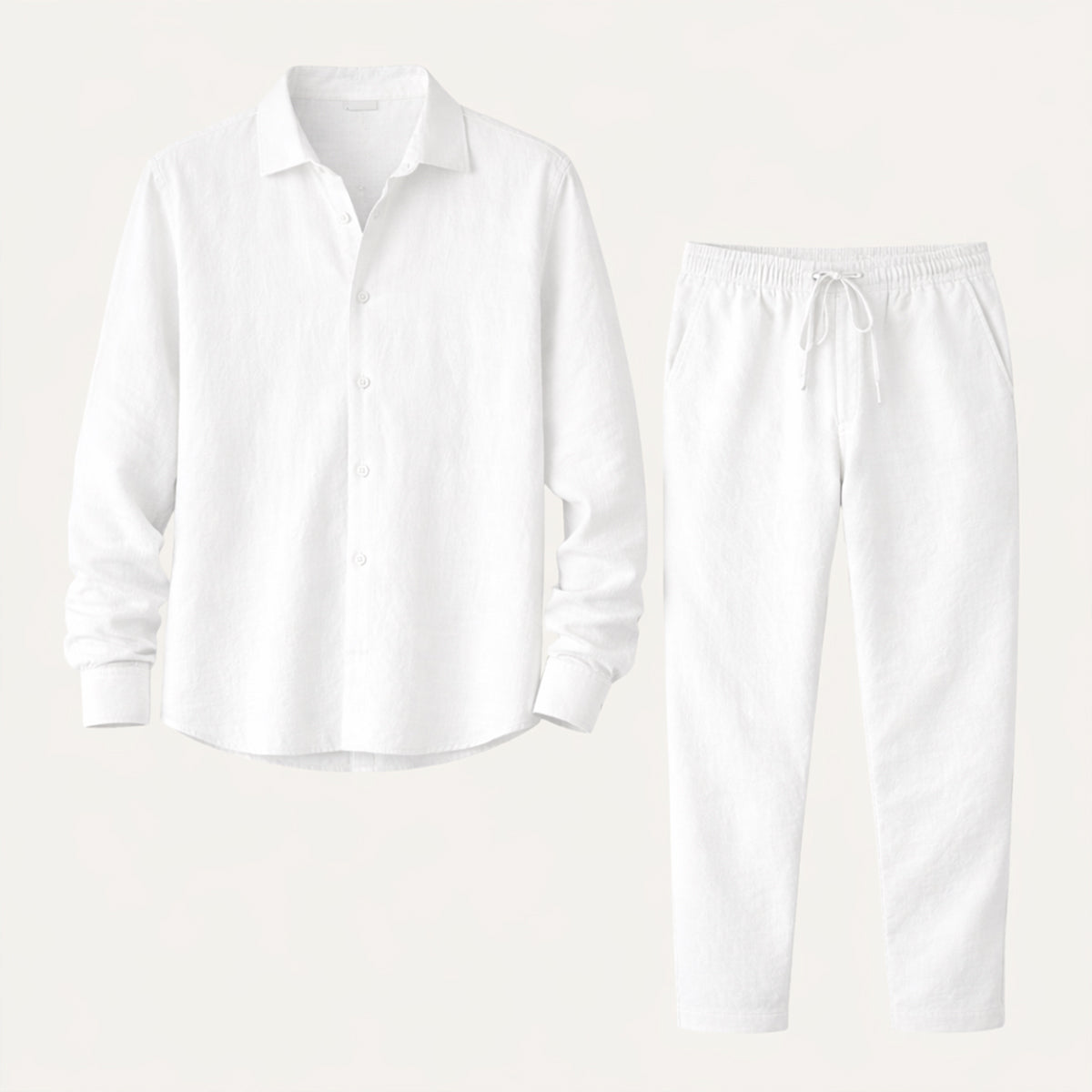 Men's Linen Summer Set Shirt Pants - Vonnera
