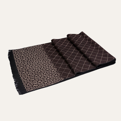 Men's Cashmere Merino Scarf Burgundy - Vonnera