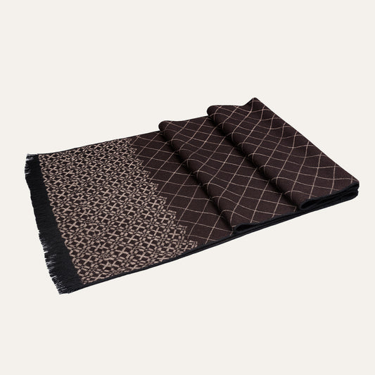 Men's Cashmere Merino Scarf Burgundy - Vonnera