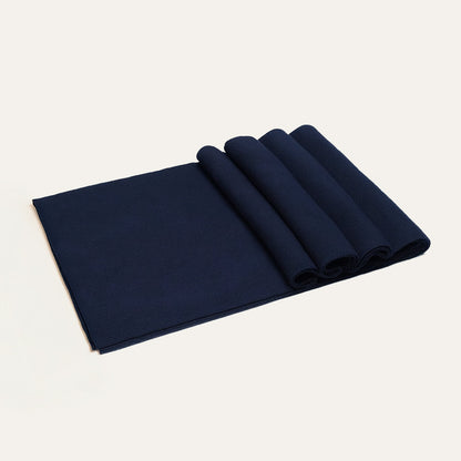 Men's Cashmere Merino Scarf Navy Blue - Vonnera