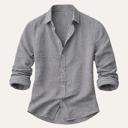 Men's Cotton Linen Beach Shirt Soft