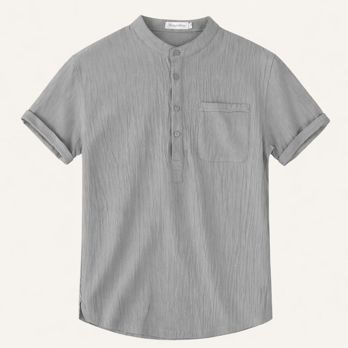 Men's Soft Cotton Henley Shirt