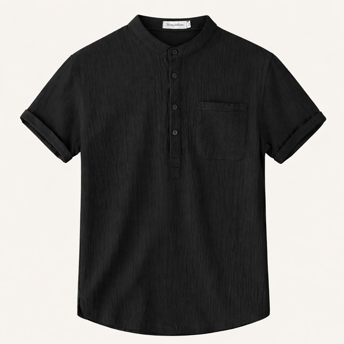 Men's Soft Cotton Henley Shirt