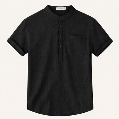 Men's Soft Cotton Henley Shirt