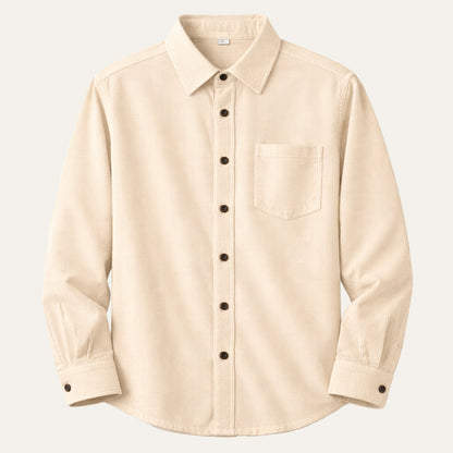Men's Corduroy Shirt Solid Color Casual - Vonnera