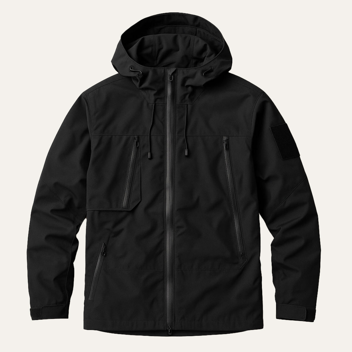 Men's Waterproof Windbreaker Hooded Lightweight Jacket