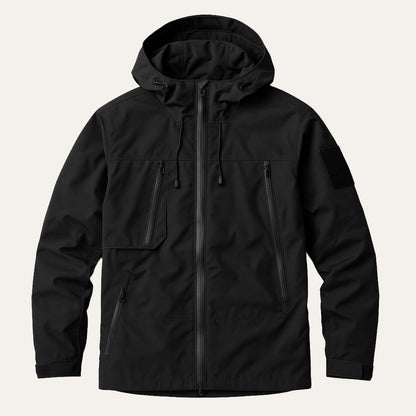 Men's Waterproof Windbreaker Hooded Lightweight Jacket