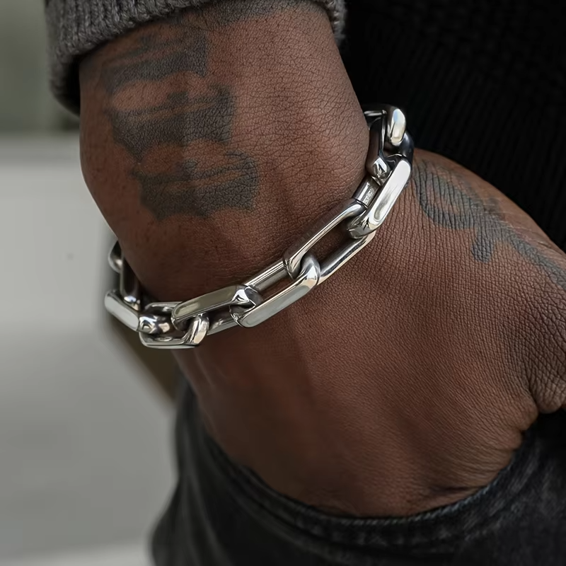 Titan Men's Stainless Steel Chain Bracelet - Vonnera
