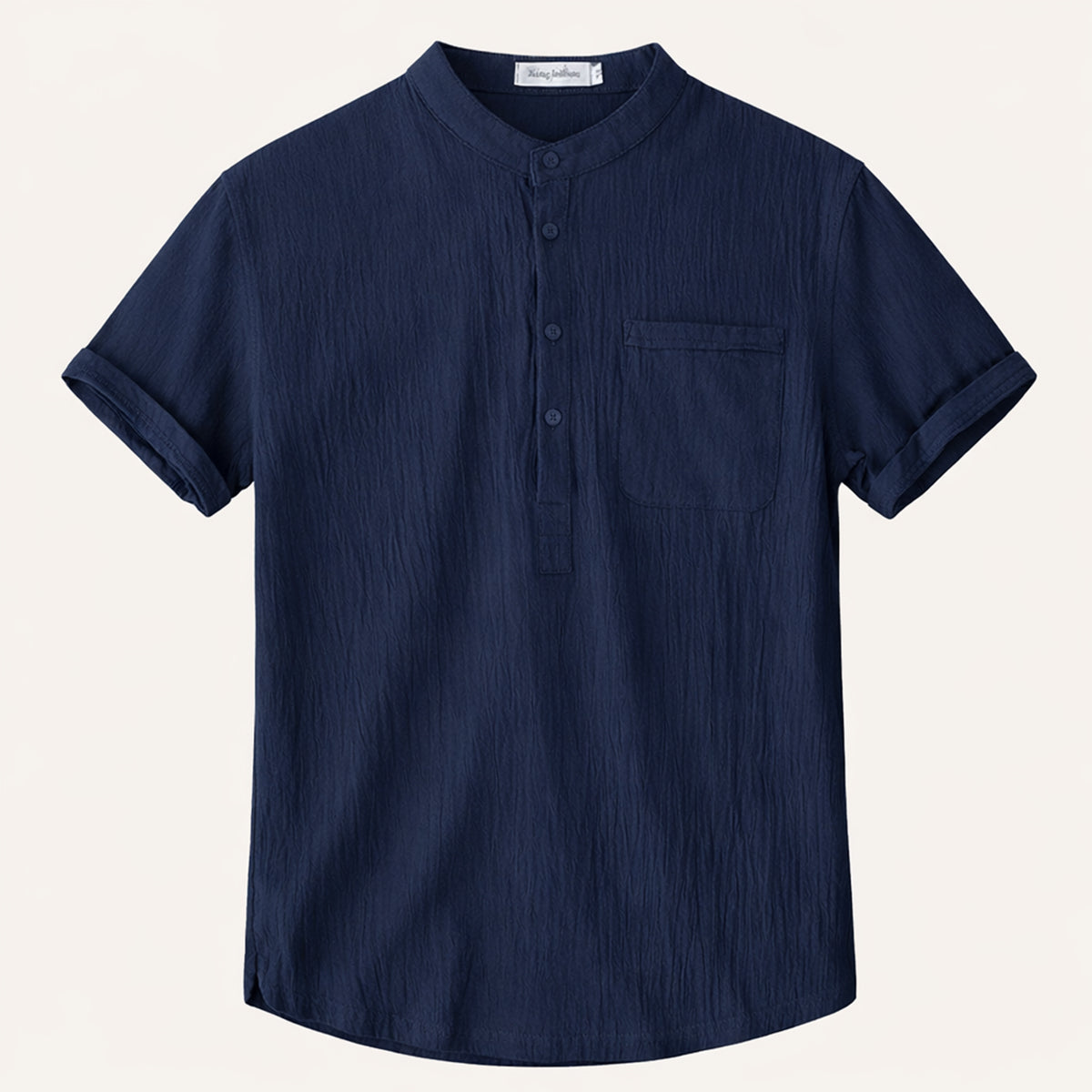 Men's Soft Cotton Henley Shirt