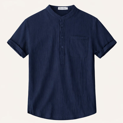 Men's Soft Cotton Henley Shirt