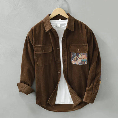 Men's Long Sleeved Shirt Classic Vintage Style