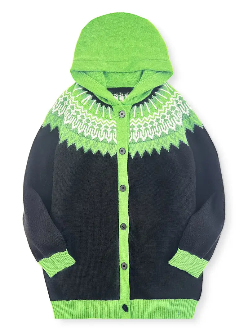 Women's Patterned Cardigan Sweater