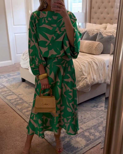 Women's Long Sleeve And Midi Skirt Set - Vonnera