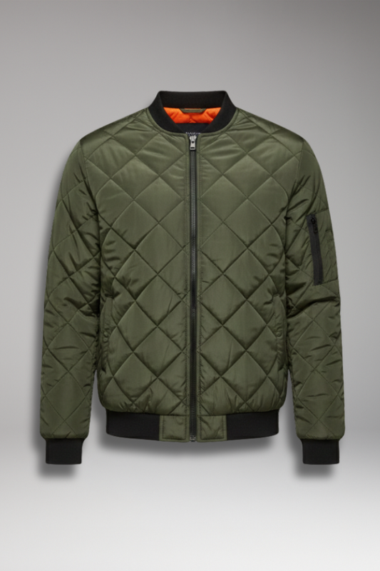 Men's Padded Zipper Jacket - Vonnera