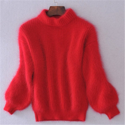Women's Mohair Turtleneck Sweater