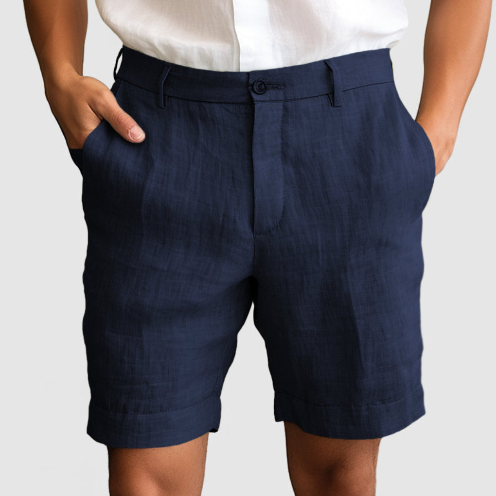 Men's Cotton Linen Casual Shorts