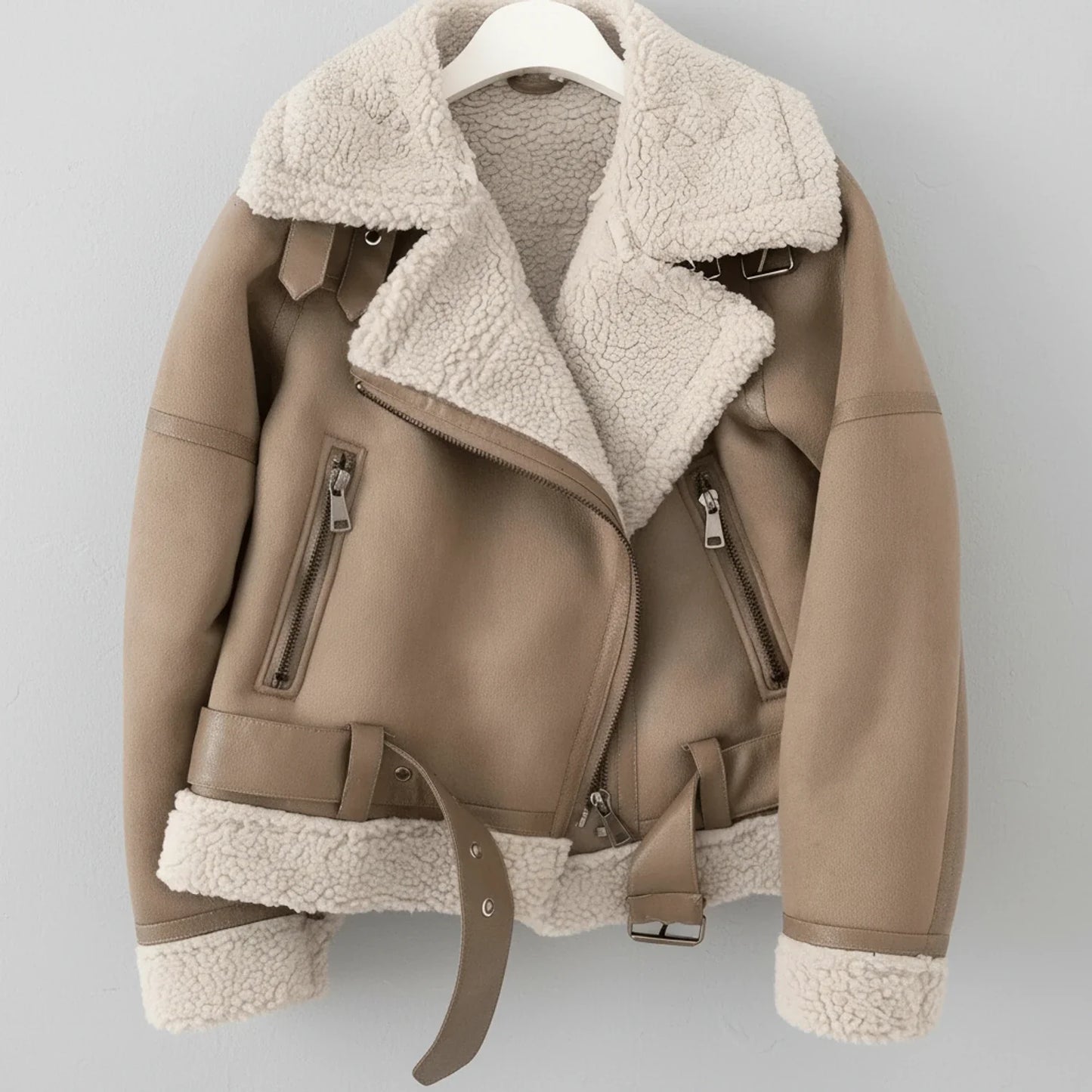 Women's Shearling Aviator Jacket