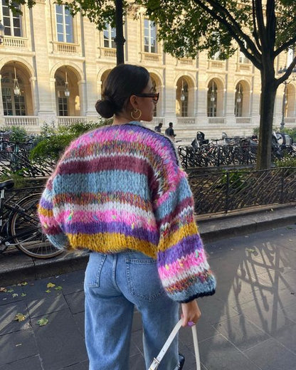 Women's Chunky Knit Open Front Cardigan - Vonnera