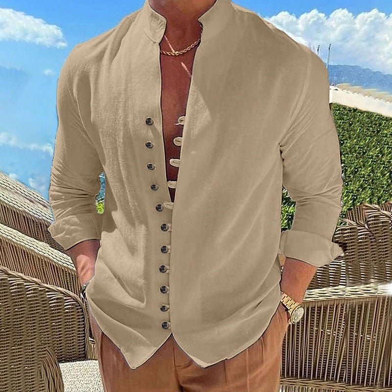 Men's Long Sleeve Cotton Shirt