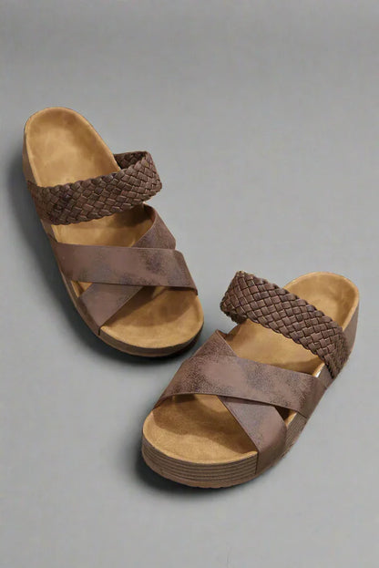 Women's Open-Toe Cross Strap Sandals
