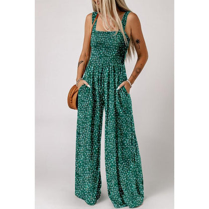 Women's Spring Jumpsuit Vibrant Print