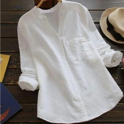 Women's Linen Cotton Blend Shirt