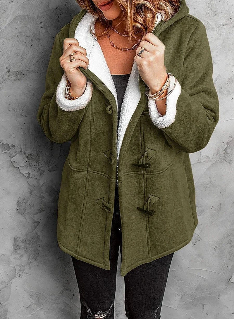Women's Fleece Hooded Jacket Winter