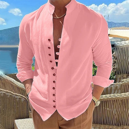 Men's Long Sleeve Cotton Shirt