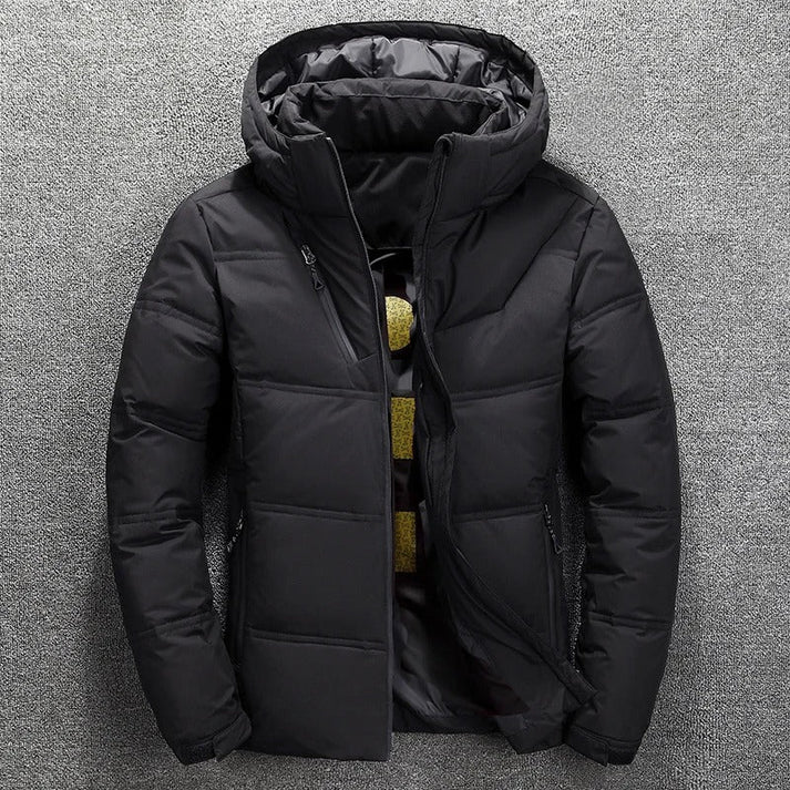 Men's Hooded Puffer Jacket - Vonnera