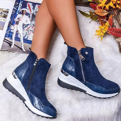 Orthopedic Ankle Boots Leather Mid-Height - Vonnera