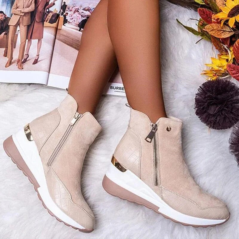 Women's Orthopedic Leather Booties