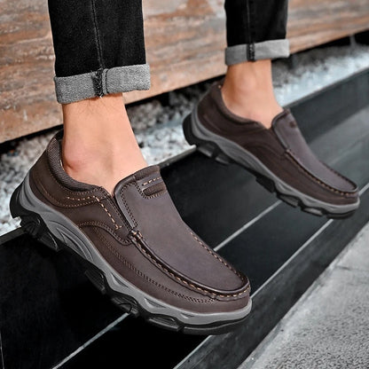 Men's Slip-On Loafers Casual Round Toe