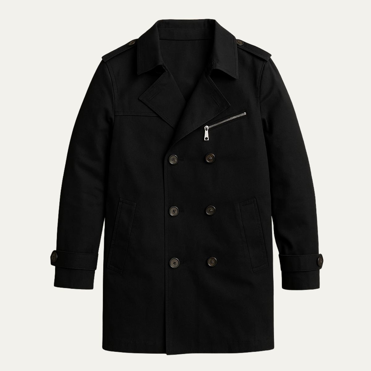 Merrick Men's Double Breasted Trench Coat - Vonnera