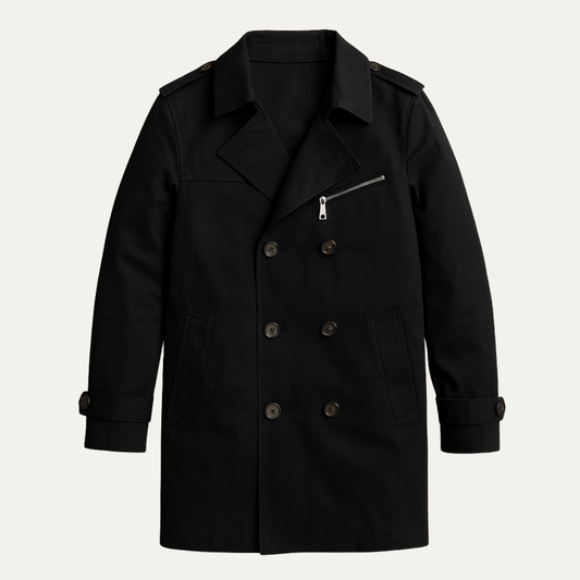Merrick Men's Double Breasted Trench Coat - Vonnera