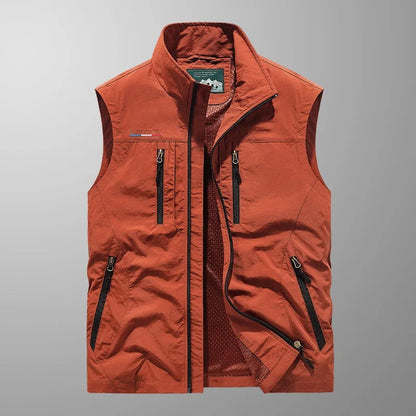 Men's Full Zip Utility Vest - Vonnera