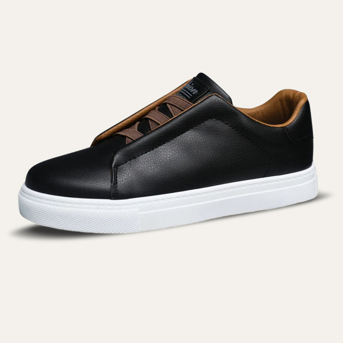 Men's Leather Slip On Sneakers - Vonnera