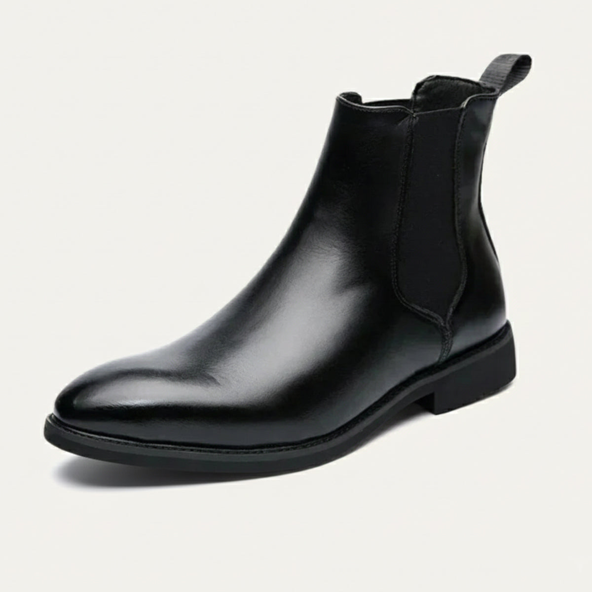 Men's Leather Ankle Boots Classic Slip On - Vonnera