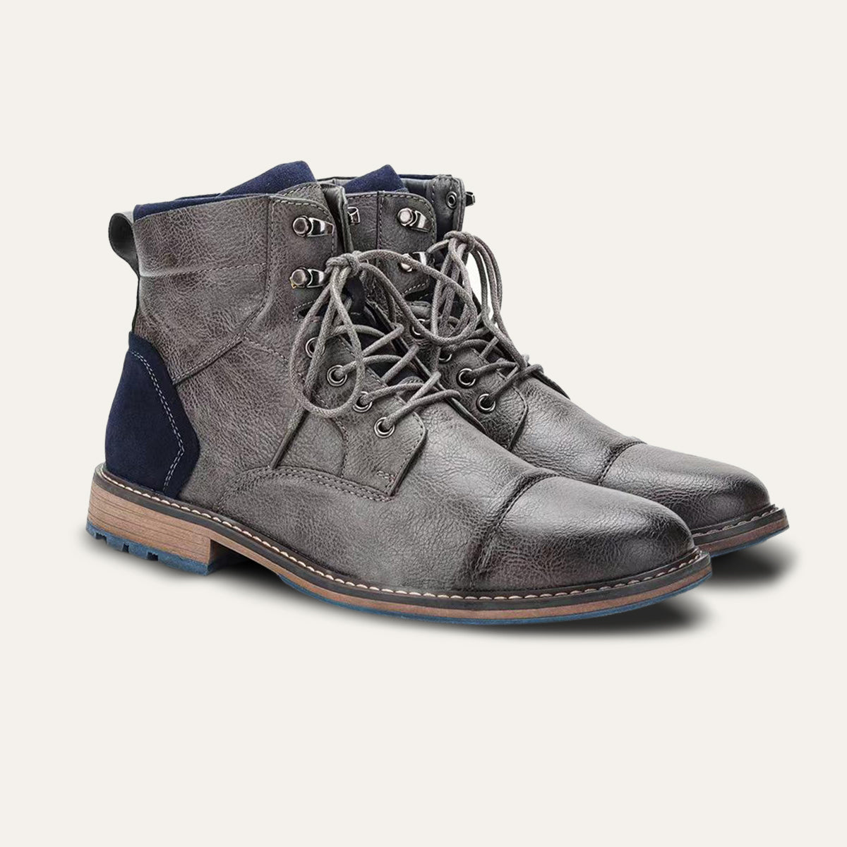 Men's Vintage Leather Ankle Boots